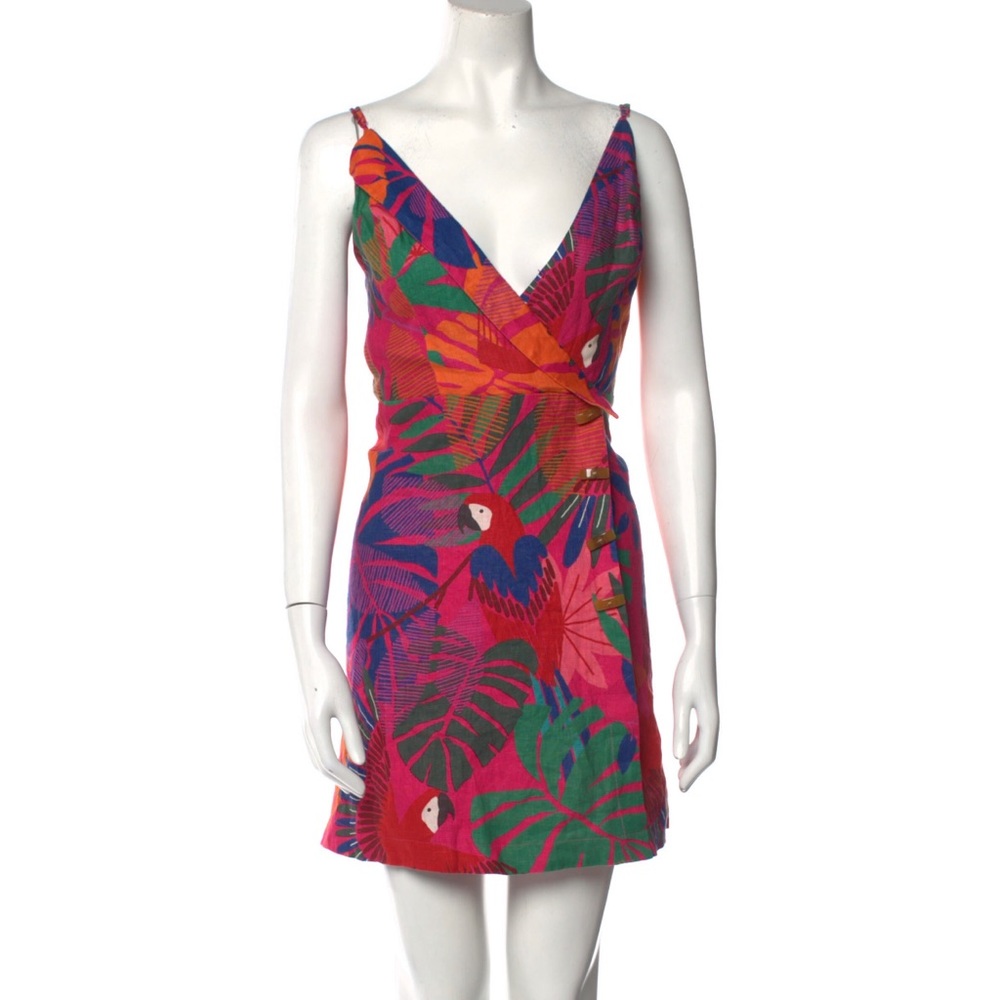 FARM RIO PRINTED MINI DRESS NWT SZ XS